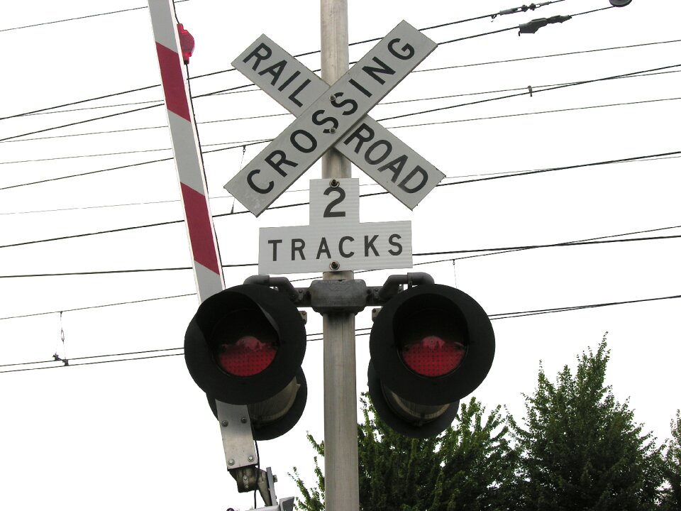 Railroad sign sign