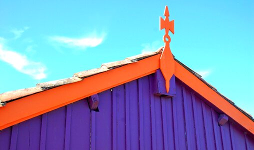 Roof violet orange