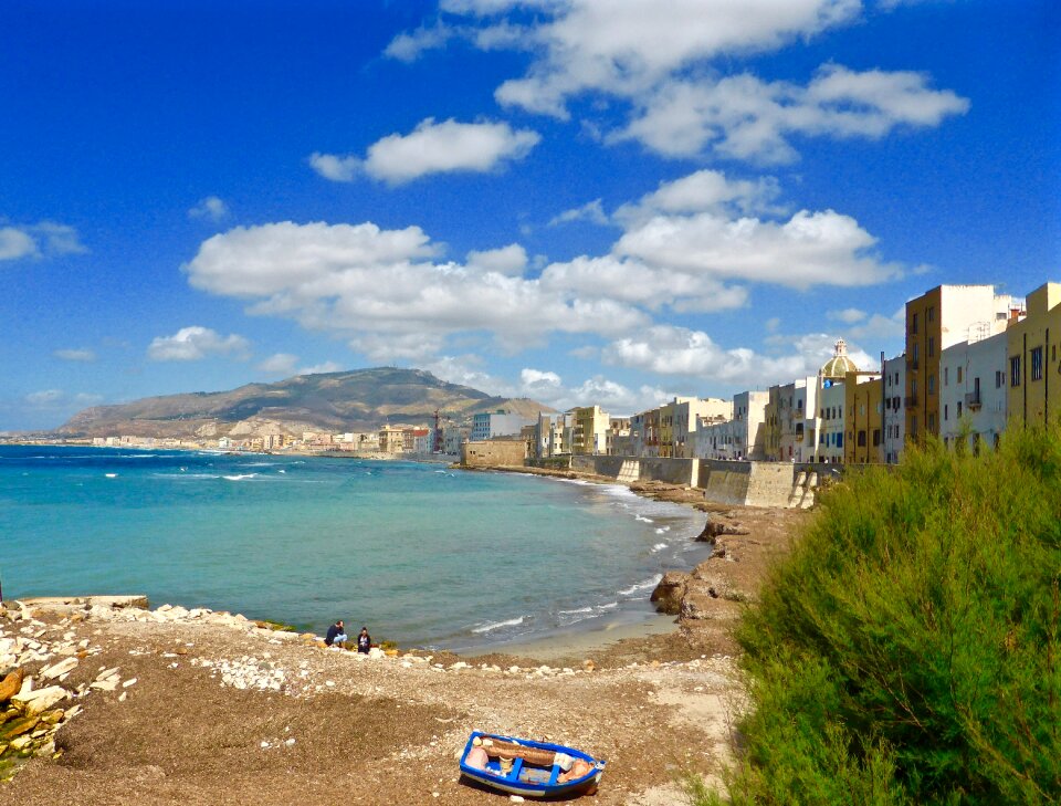 Seaside beach seascape
