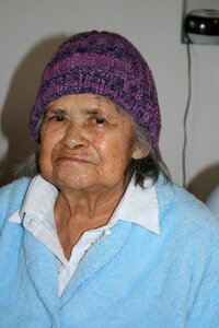 Elderly woman cap old age photo