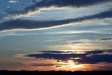 Evening sky cloudscape photo