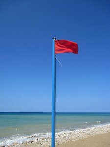 Ocean warning flag
