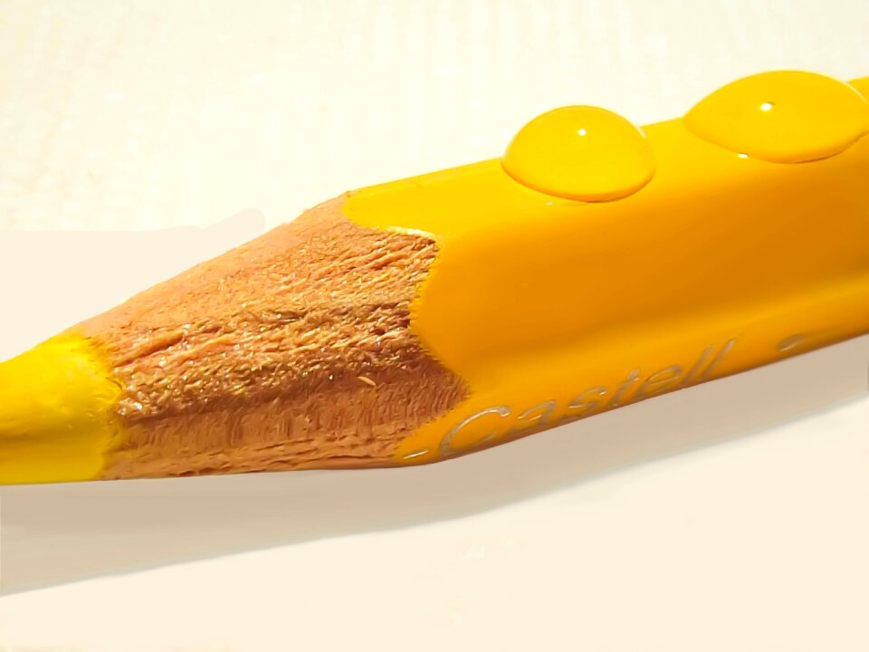 Yellow drawing draw