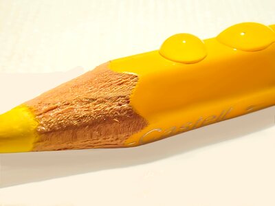 Yellow drawing draw