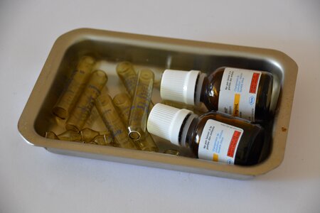 Care bottles medical photo