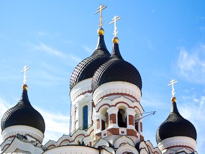 Cupolas orthodox church architecture photo