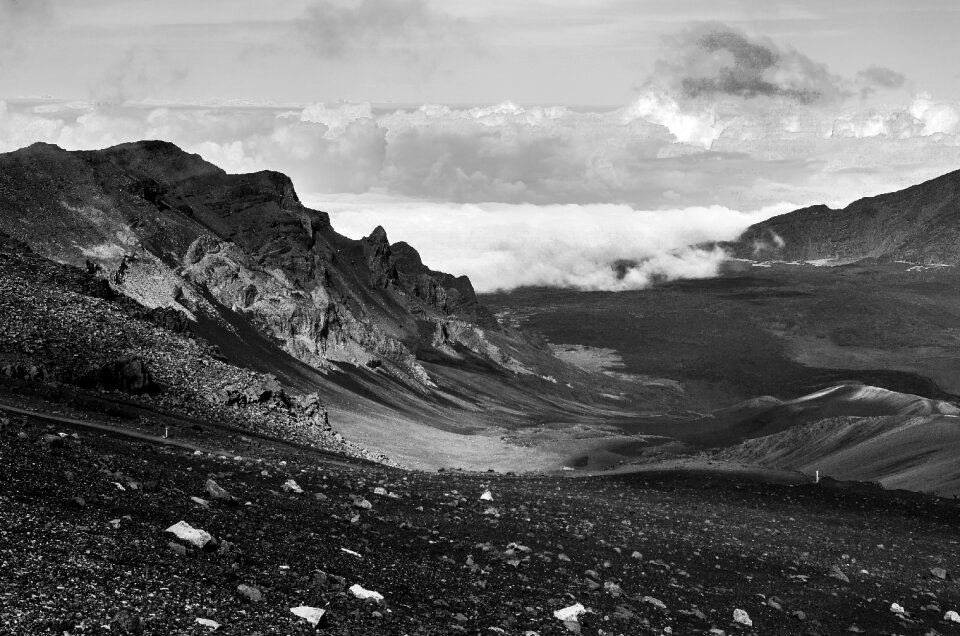 Volcano landscape mountain