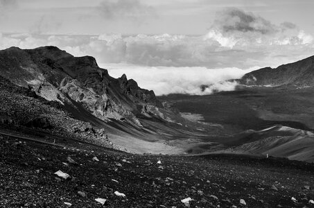 Volcano landscape mountain