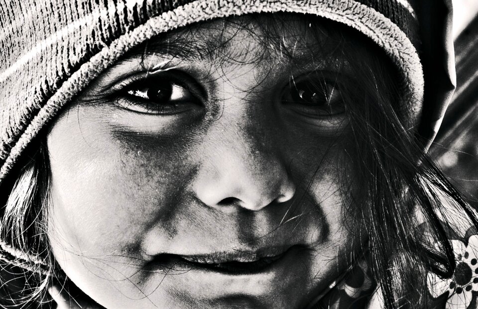 Portrait photographing children view