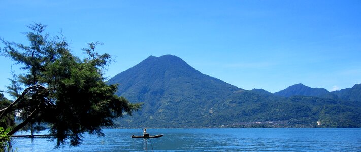 Indian fishing volcano photo