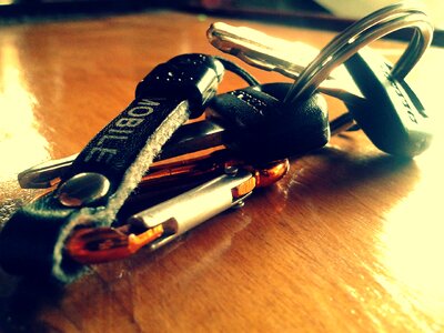 Vehicle keys keychain