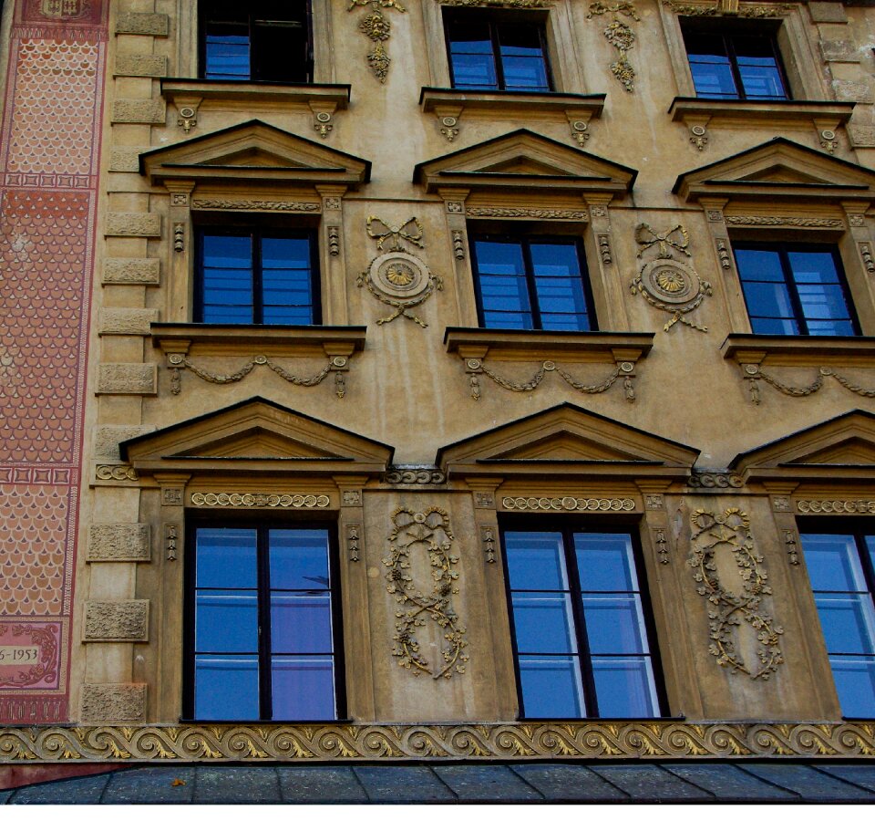 Poland old town facades