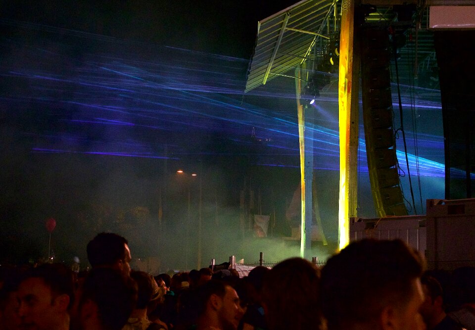 Music laser illuminated call-out