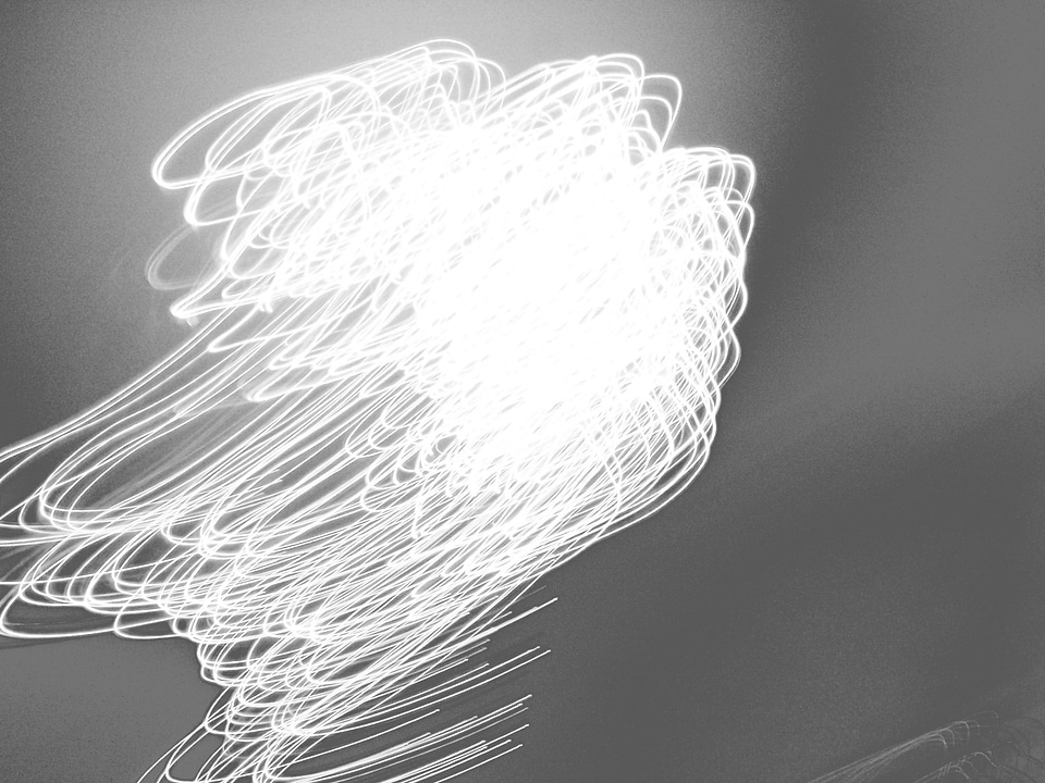 Light movement black and white