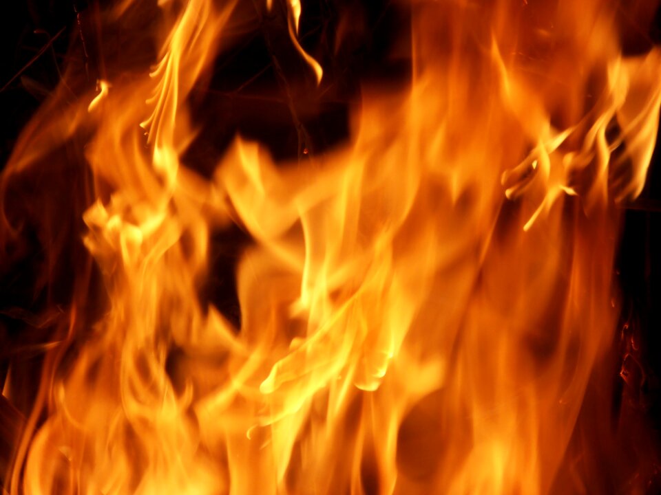 Fire background flame red
