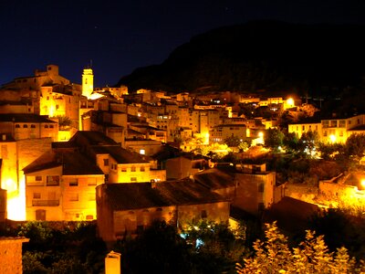 Night view people priorat