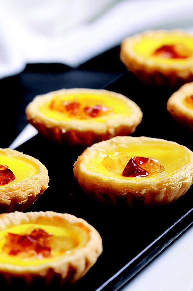 Oil peach tart snack dessert