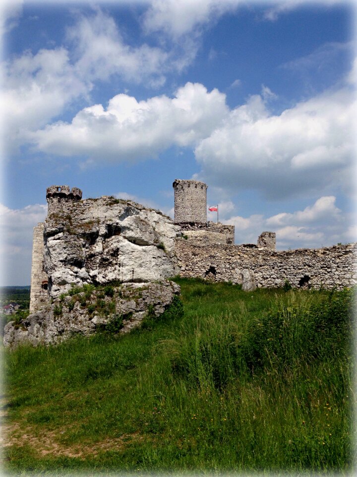 Poland castle the ruins of the