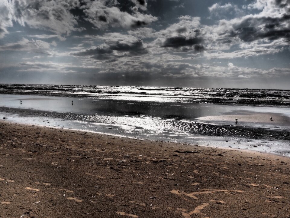 Mirror beach reflection