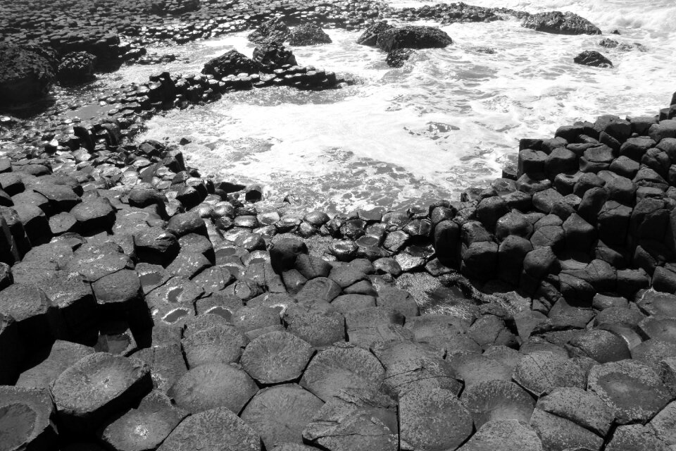 Giant's causeway sea
