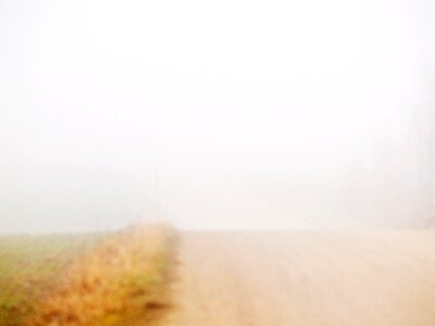Mist road morning photo