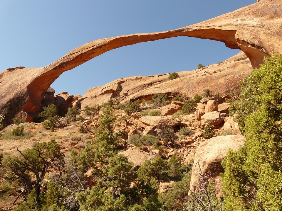 Utah moab stone arch