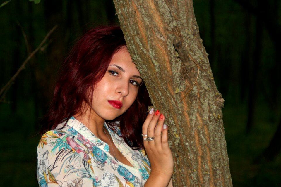 Tree seduction in the evening