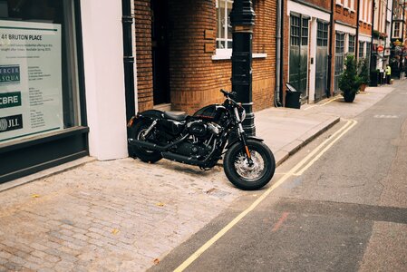 Dark street sidewalk