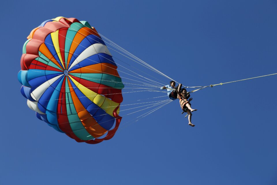 Into different colors sports blue sky and white clouds