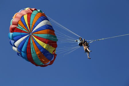 Into different colors sports blue sky and white clouds