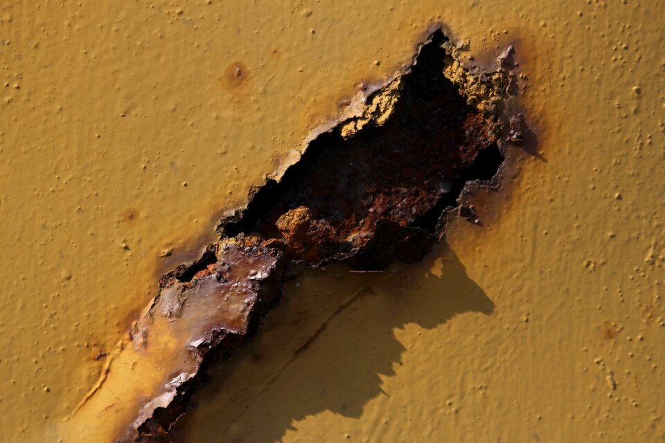 Antique weathered corrosion