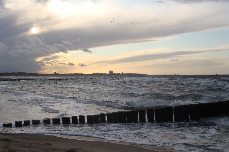 Sea water surface