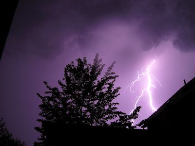 Thunder night dark photo
