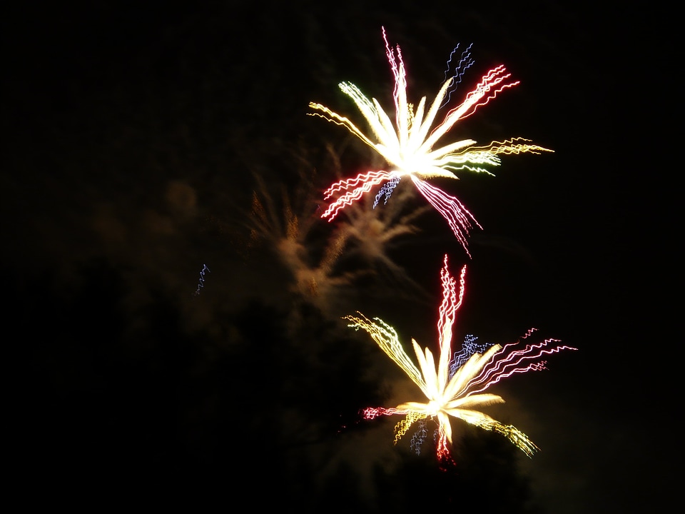 Night sylvester explosion