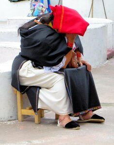 Peasant traditional costume ethnic