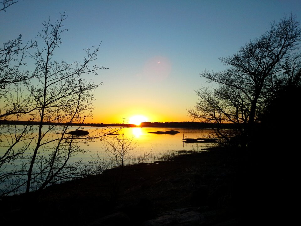 Afterglow sunset seascape