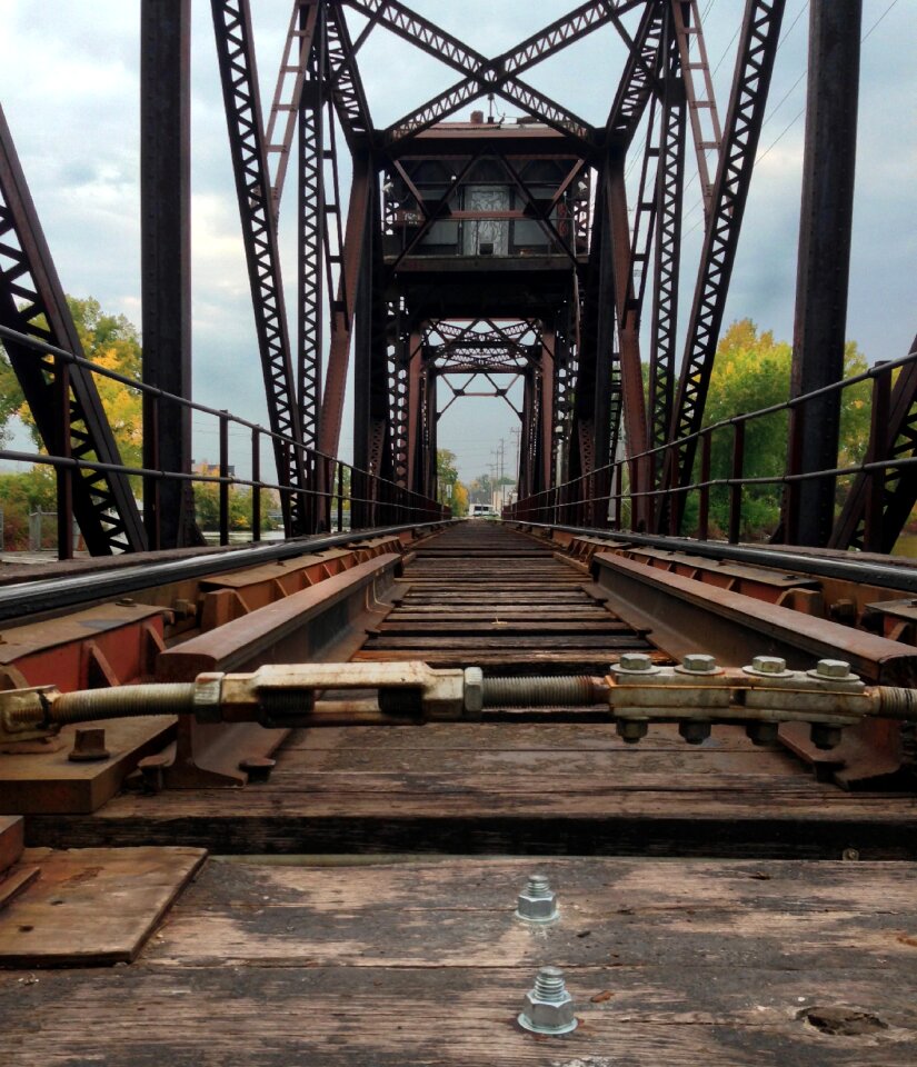 Railroad perspective bridge