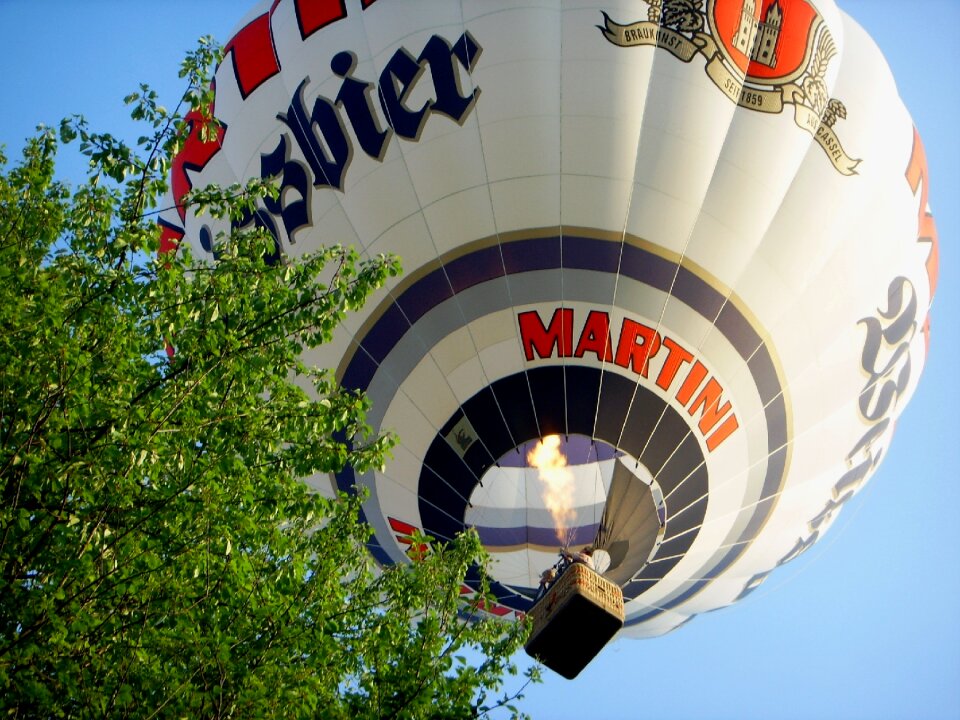 Hot air balloon ride colorful air sports