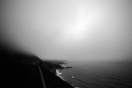 Weather grey sea photo