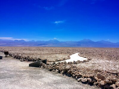 Dry salt lake chile photo