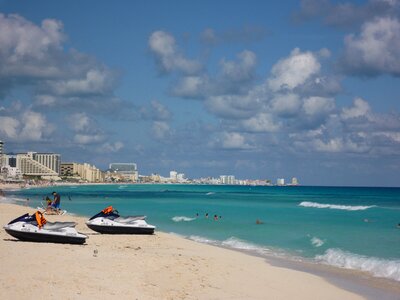 Sea blue landscape