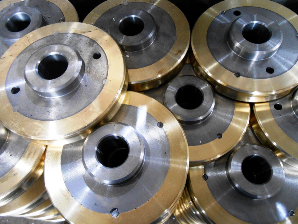 Parts metal gold