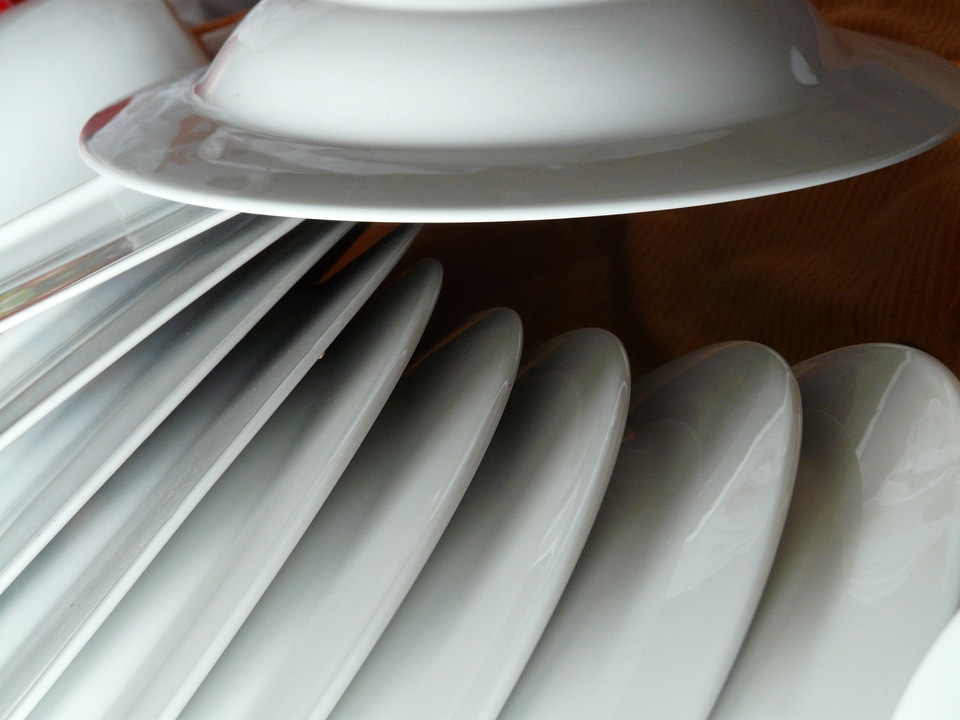 Stack porcelain white