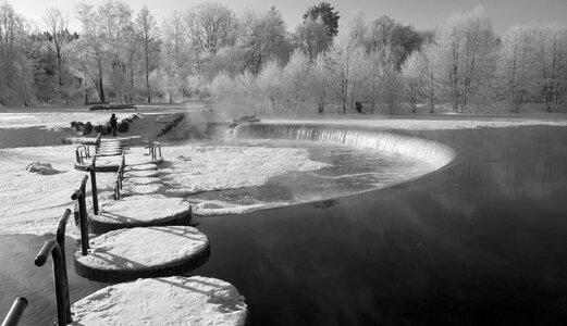 Winter belarus river
