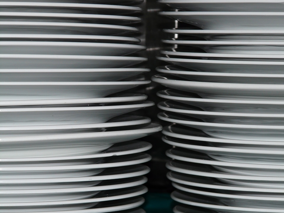 Tableware porcelain white