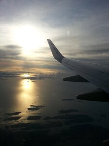 Sky plane travel photo