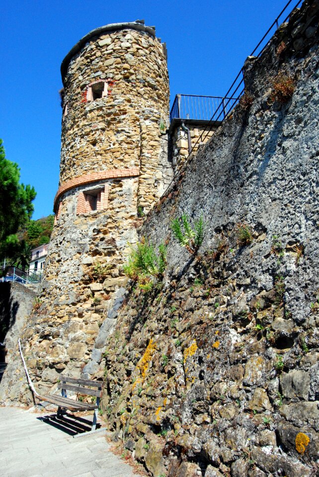 Cinque terre stone castle