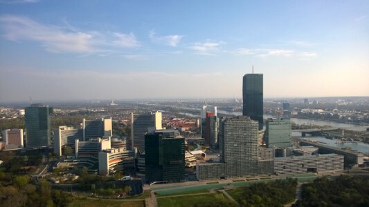 View city donauturm photo