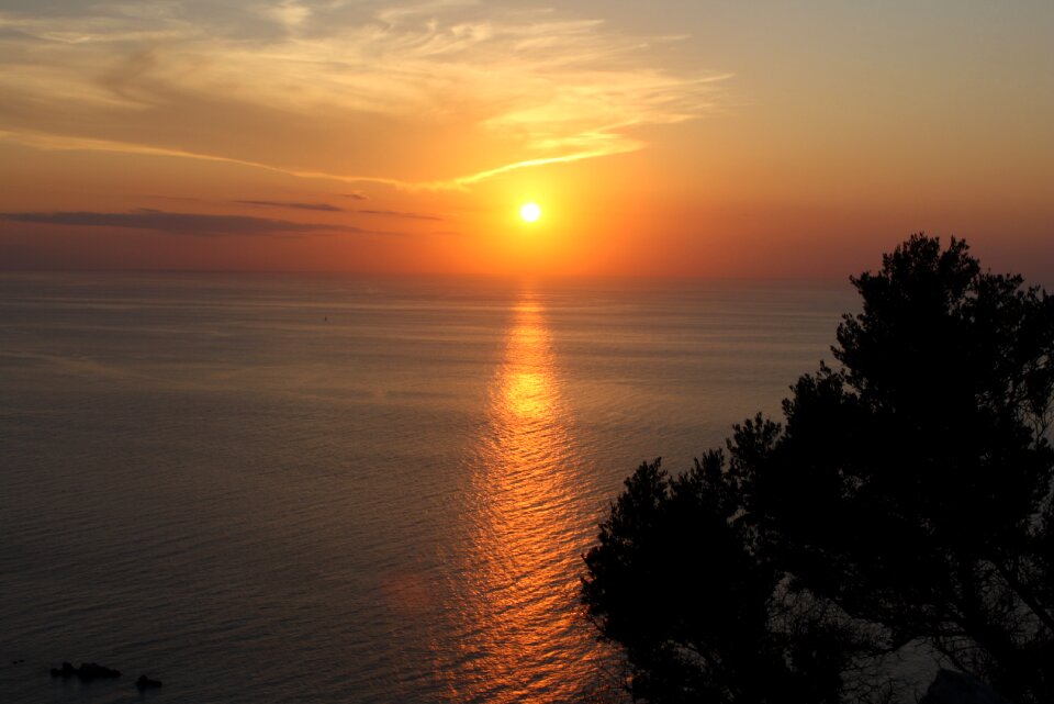 Abendstimmung sky sun and sea