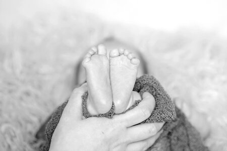 Baby feet newborn photo